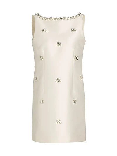 Marcella Beaded Mikado Sheath Dress