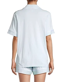 Monogrammed Short 2-Piece Pajama Set