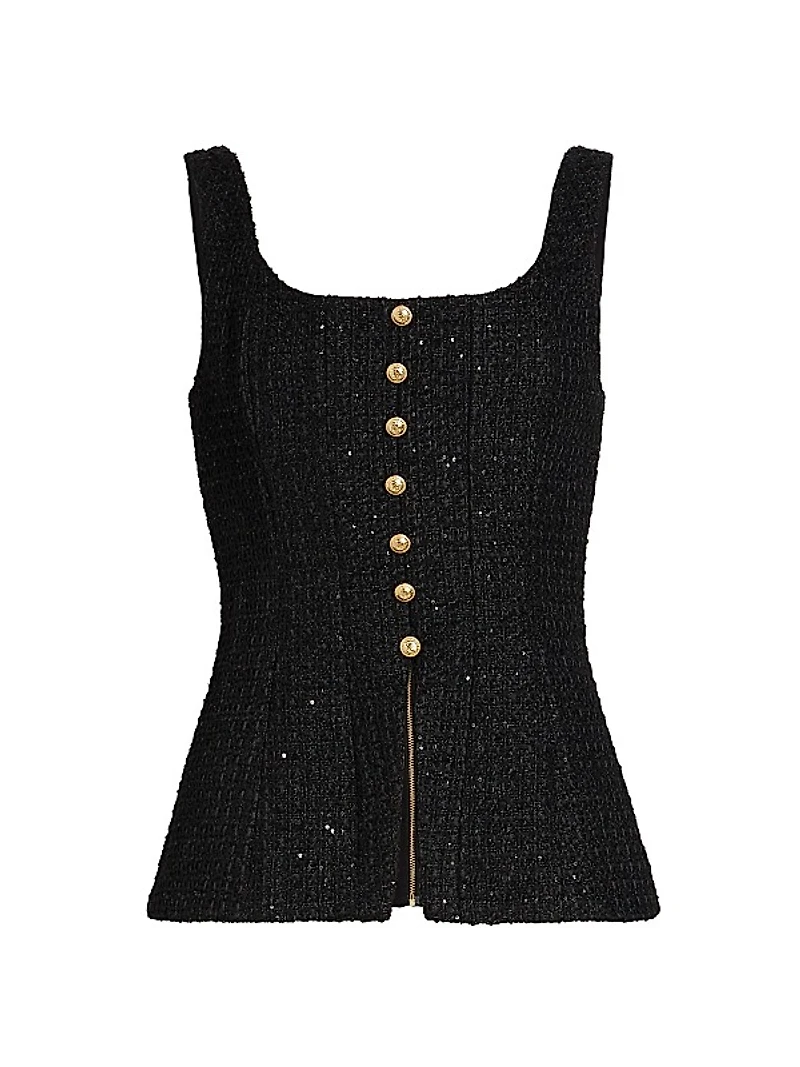 Rosita Tweed Top