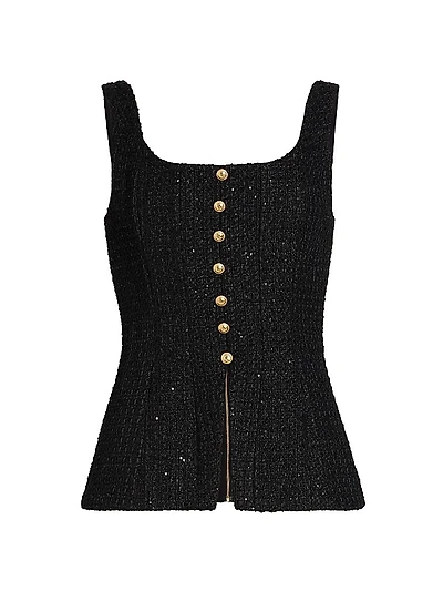 Rosita Tweed Top