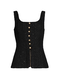 Rosita Tweed Top