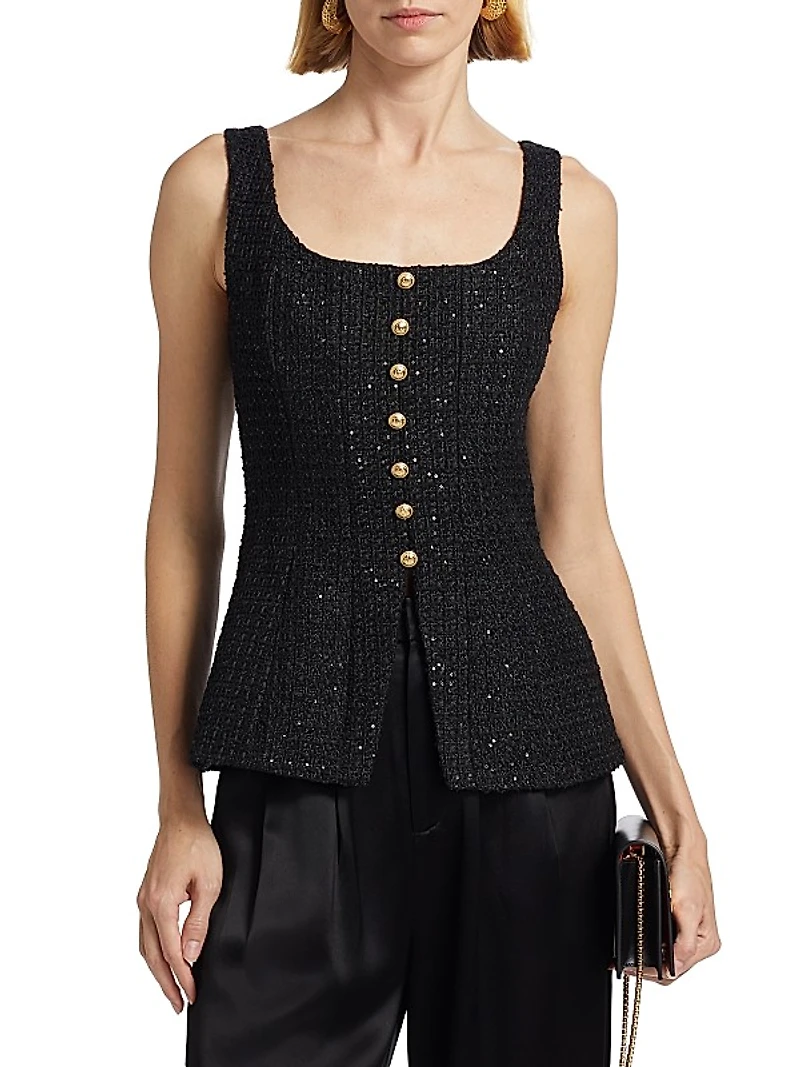 Rosita Tweed Top