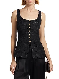 Rosita Tweed Top
