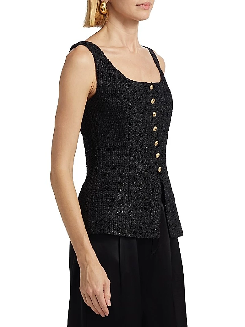 Rosita Tweed Top