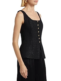 Rosita Tweed Top