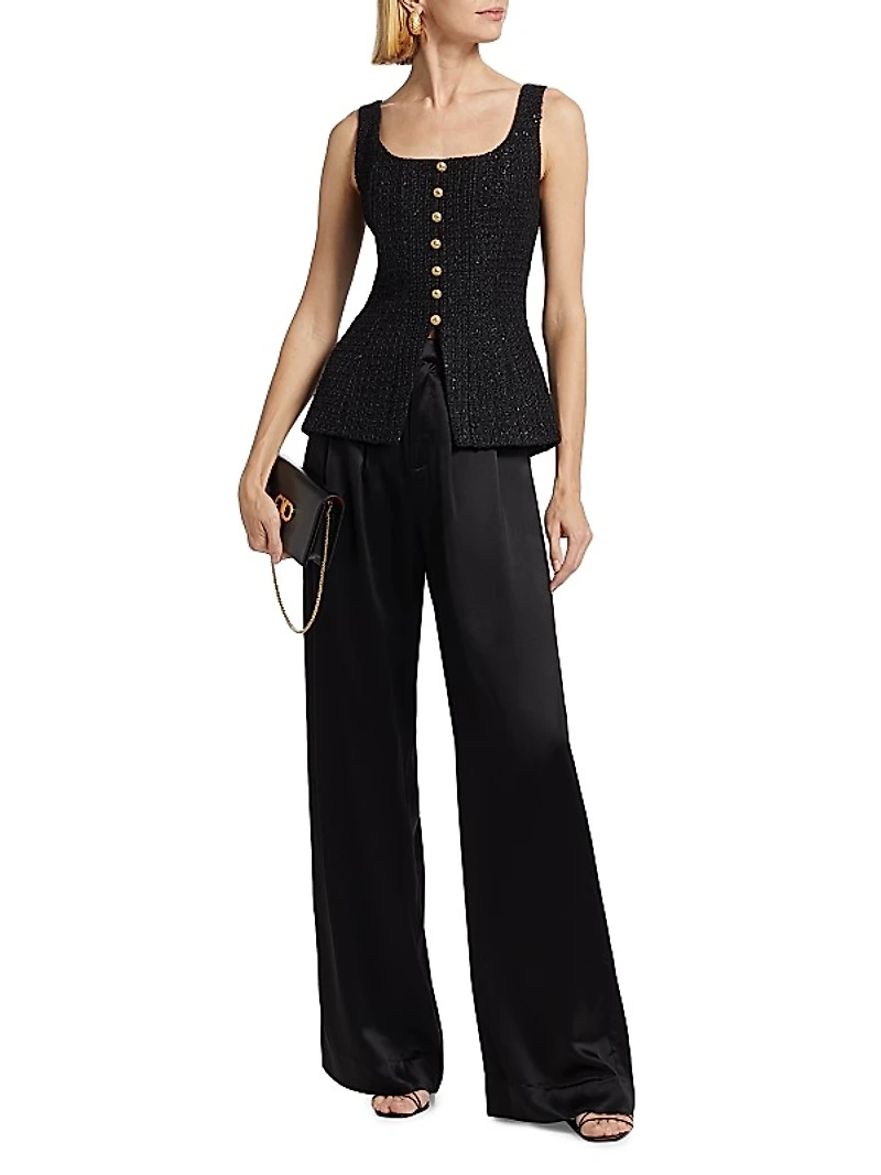 Rosita Tweed Top