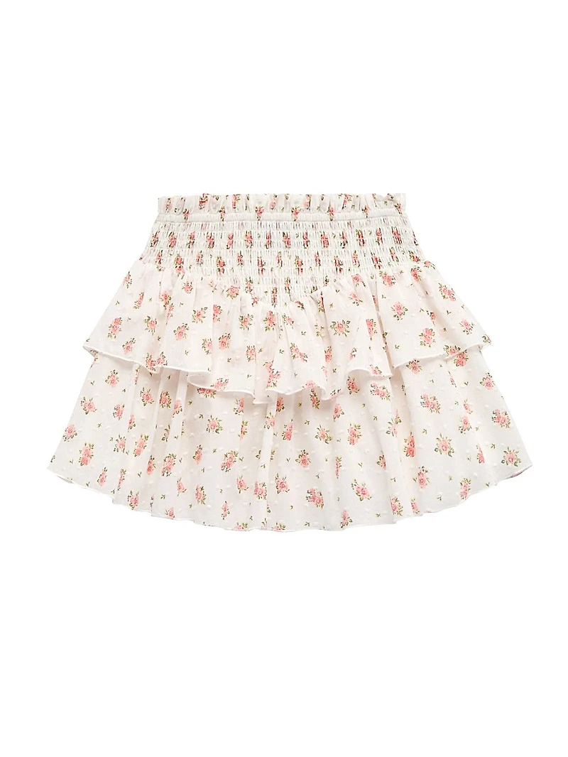 Girl's Brooke Floral Tiered Skirt