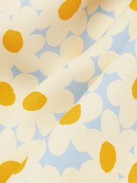 Daisy Print V-Neck Maxi Dress