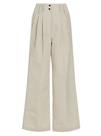 Sack Wide-Leg Wool-Blend Trousers