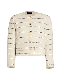 Paige Striped Cotton-Blend Jacket