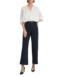 Leon Cotton Wide-Leg Pants