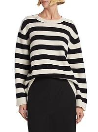 Trina Striped Cashmere Sweater