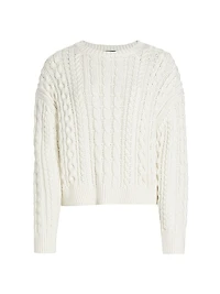 Rory Cotton Cable-Knit Sweater