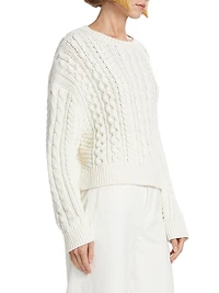 Rory Cotton Cable-Knit Sweater