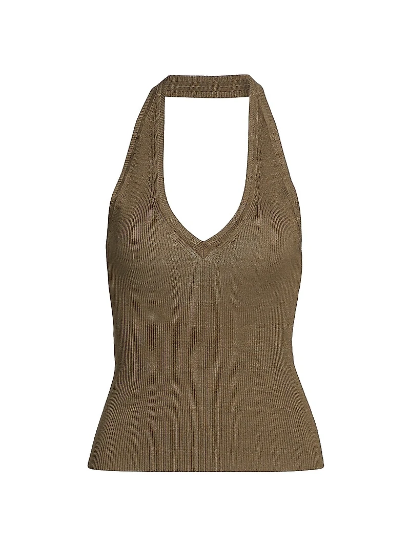 Ivey Silk Knit Halter Top