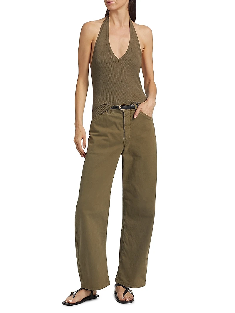 Ivey Silk Knit Halter Top