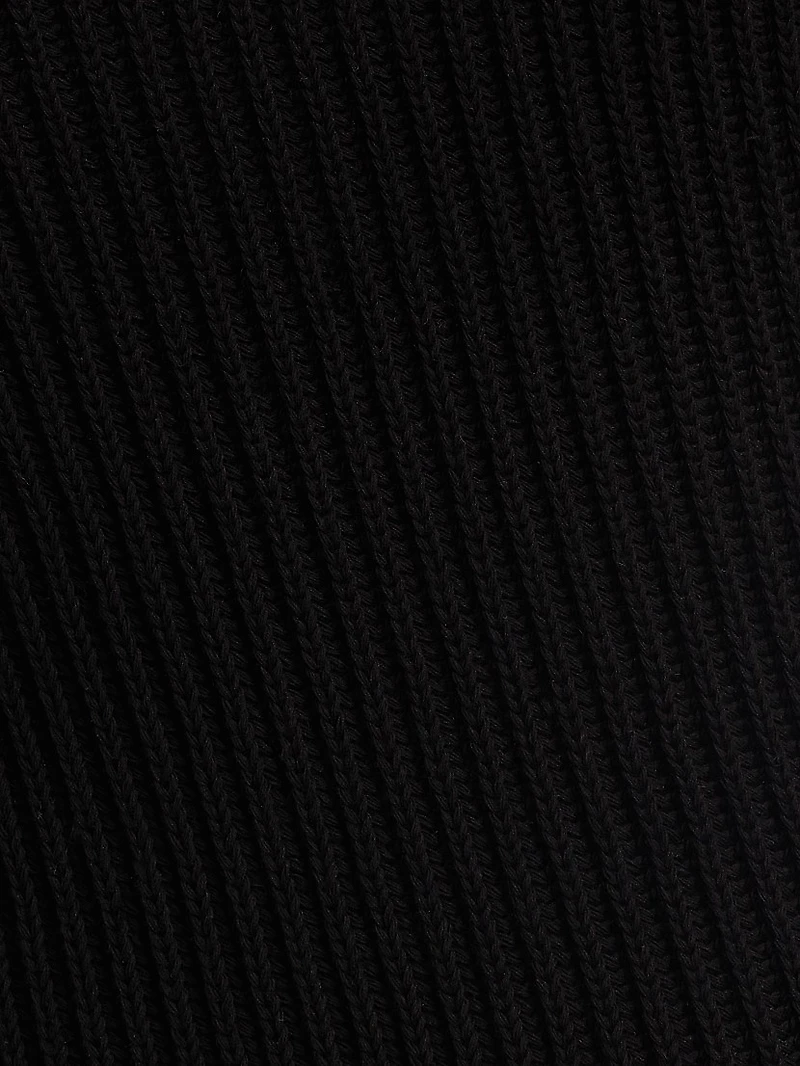 Sonia Rib-Knit Mock Turtlneck Sweater Vest