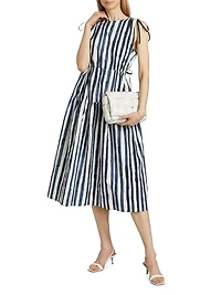 Elenora Striped Midi-Dress
