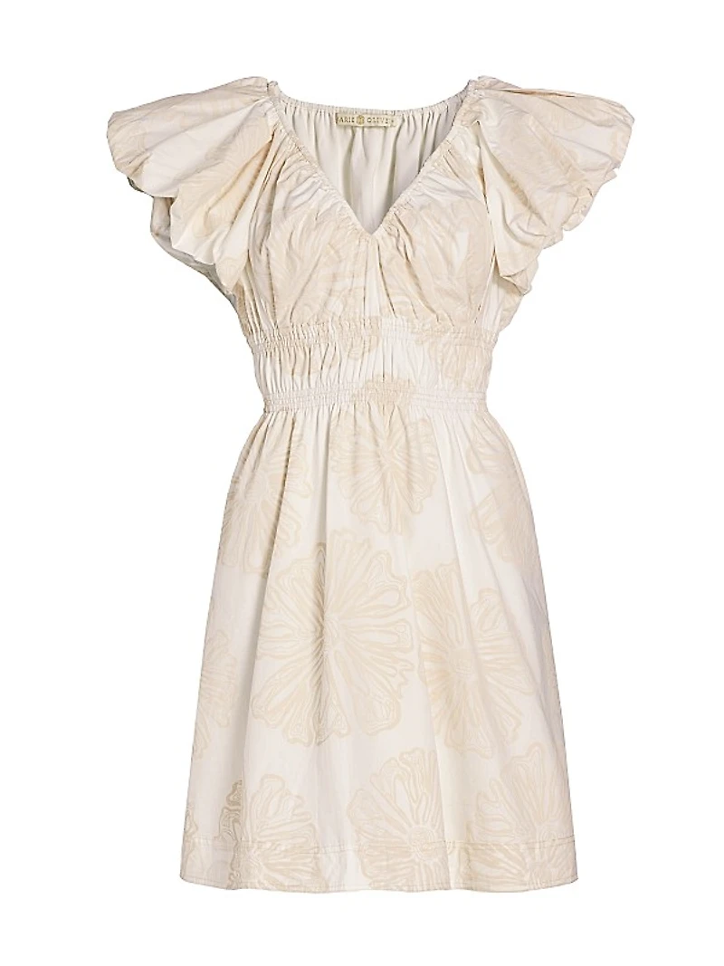 Emilia Ruched Floral Minidress