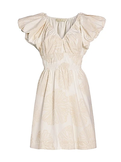 Emilia Ruched Floral Minidress