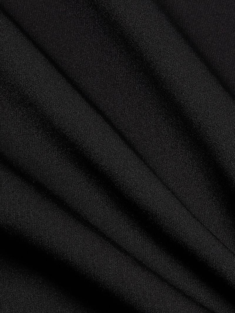 Skyla Satin Crop Shirt