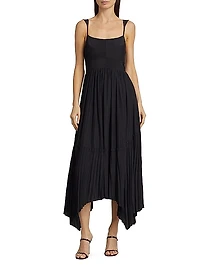 August Pleated Maxi Dress