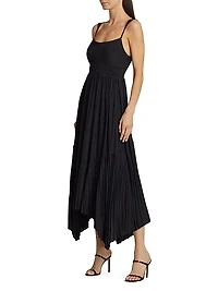 August Pleated Maxi Dress