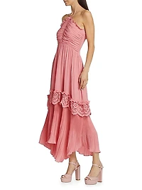 Dulce Pleated Halter Maxi Dress