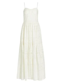 Lola Cotton Eyelet Maxi Dress