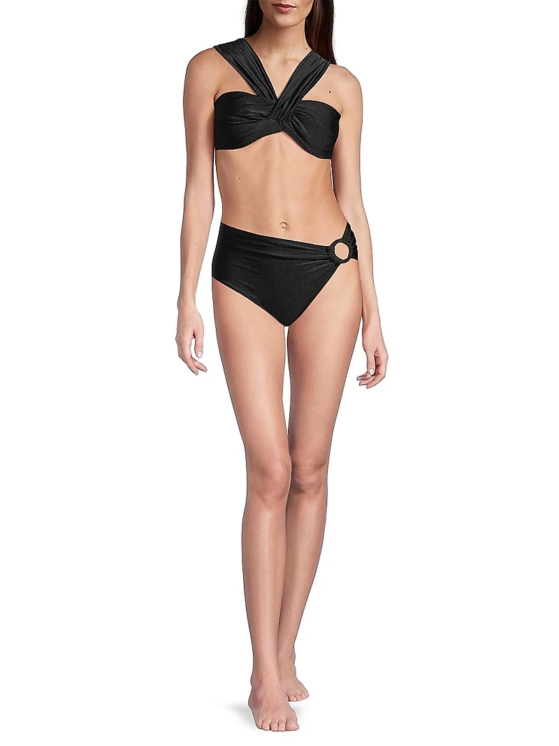 Mid-Rise O-Ring Bikini Bottoms