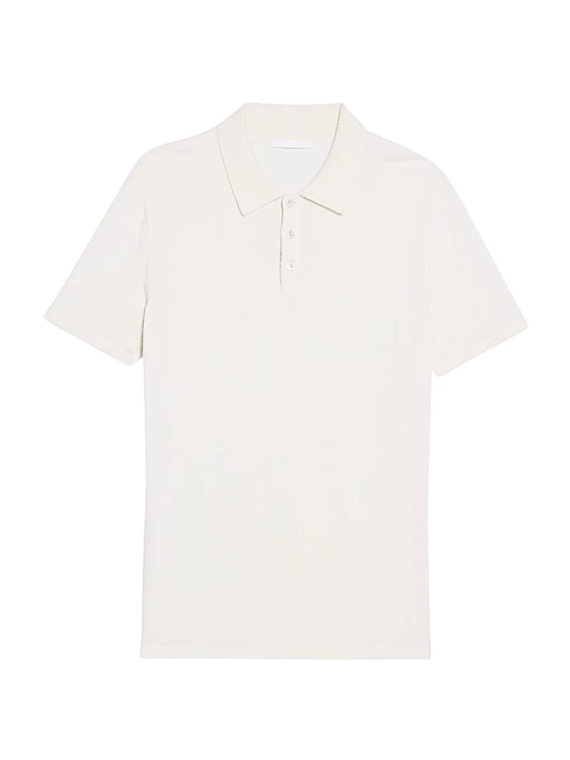 Wool & Silk-Blend Polo Shirt