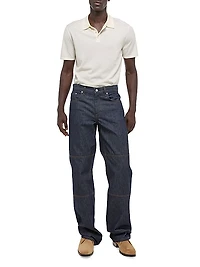 Wool & Silk-Blend Polo Shirt