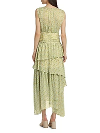 Clio Tiered Floral Maxi Dress