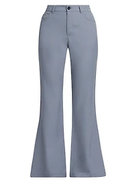 Wool & Mohair Flared Trousers