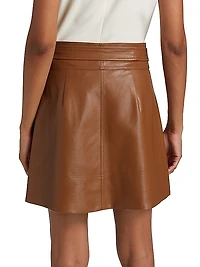 Courtney Faux Leather Skirt