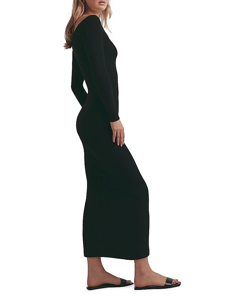 The Sara Off-The-Shoulder Midi-Dress