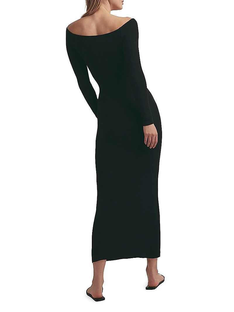 The Sara Off-The-Shoulder Midi-Dress