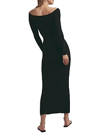 The Sara Off-The-Shoulder Midi-Dress