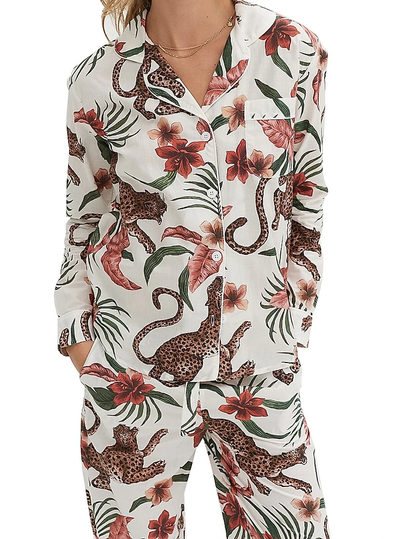 Cotton Jungle 2-Piece Pajama Set