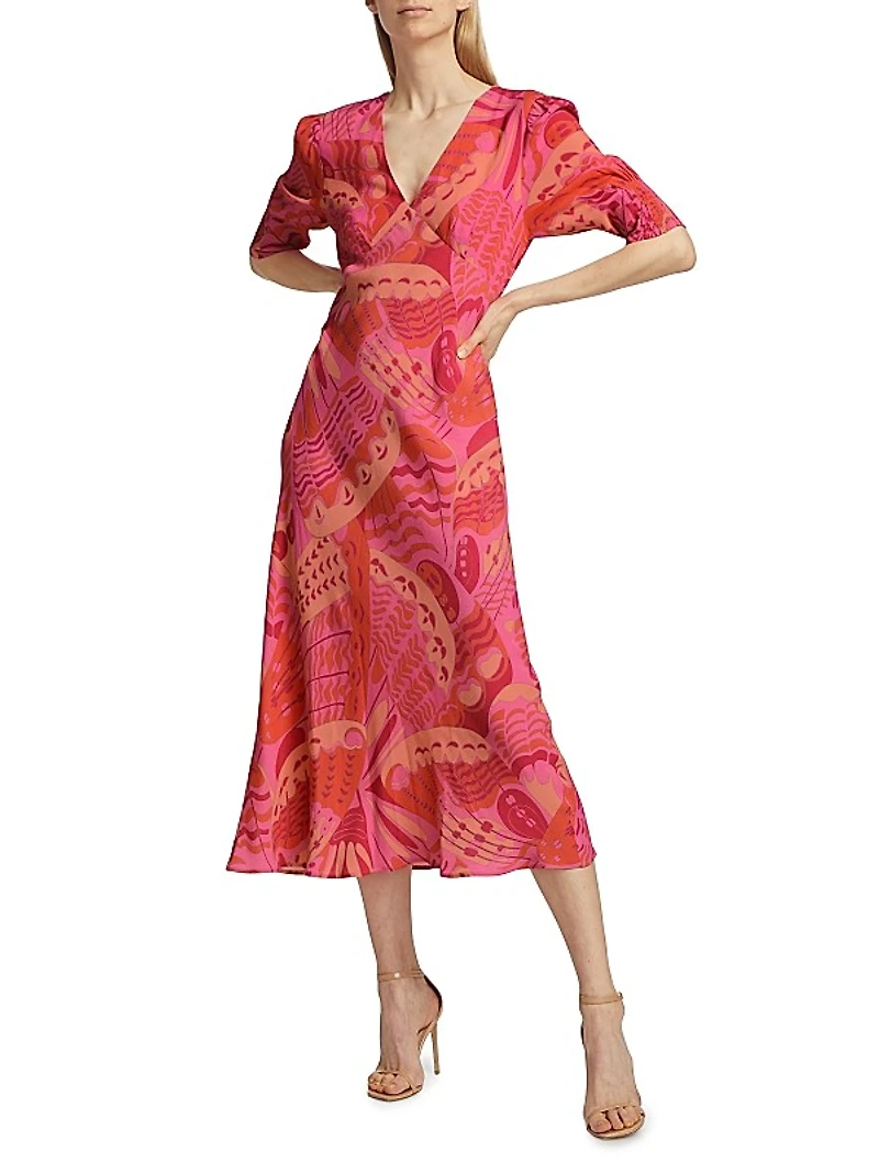In The Spirit Of Palm Beach Zadie Midi-Dress