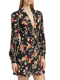 The Spirit Of Palm Beach Hebe Silk Minidress