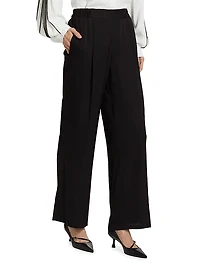The Katya Silk-Blend Pants