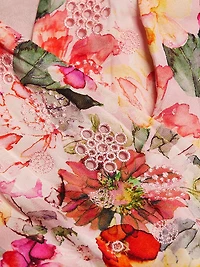 The Charlotte Floral Embroidered Midi-Dress