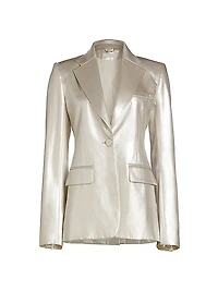 Metallic Silk Blazer