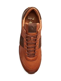 Train 89 Pony-Embossed Leather & Suede Running Sneakers