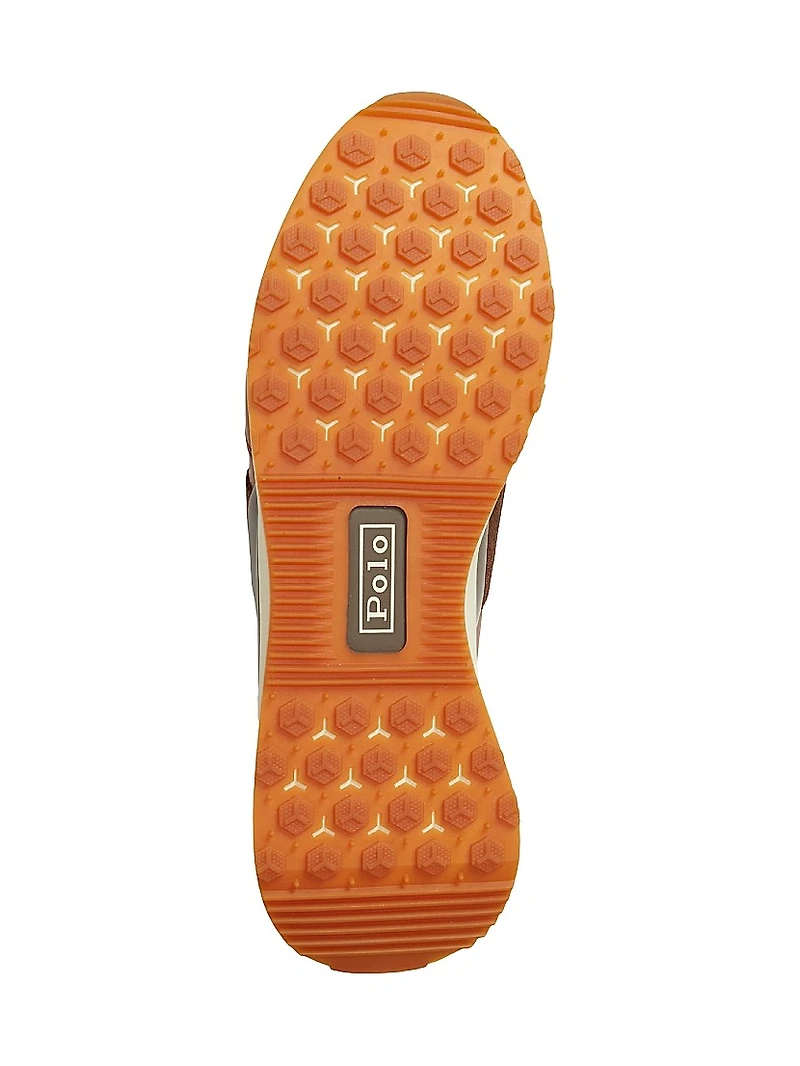 Train 89 Pony-Embossed Leather & Suede Running Sneakers