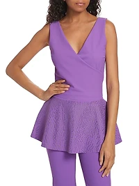 Poppy V-Neck Peplum Top