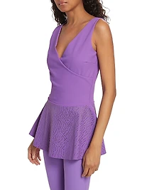 Poppy V-Neck Peplum Top