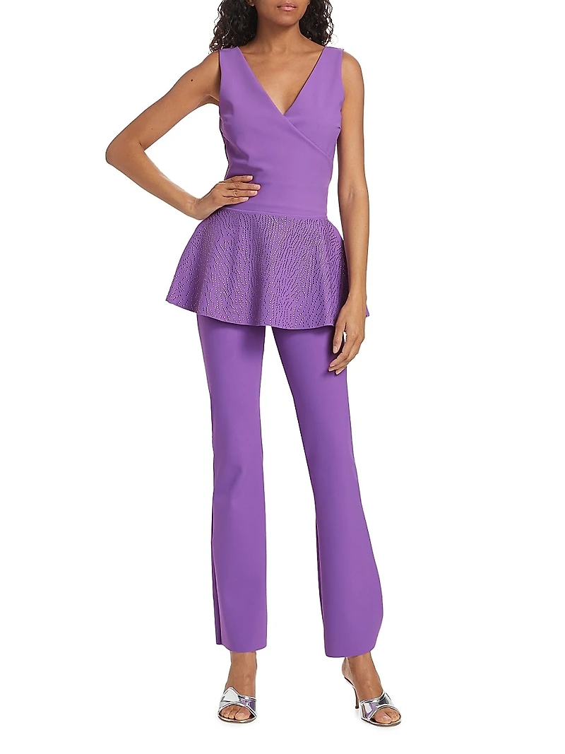 Poppy V-Neck Peplum Top