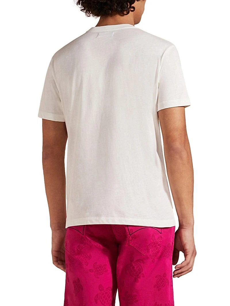 Wave Beach Cotton T-Shirt